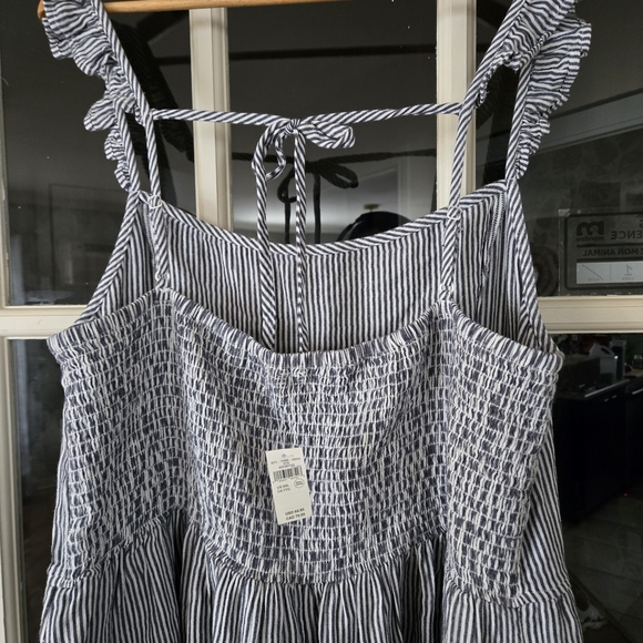 Aerie Navy and White Striped Dress - Picture 2 of 5